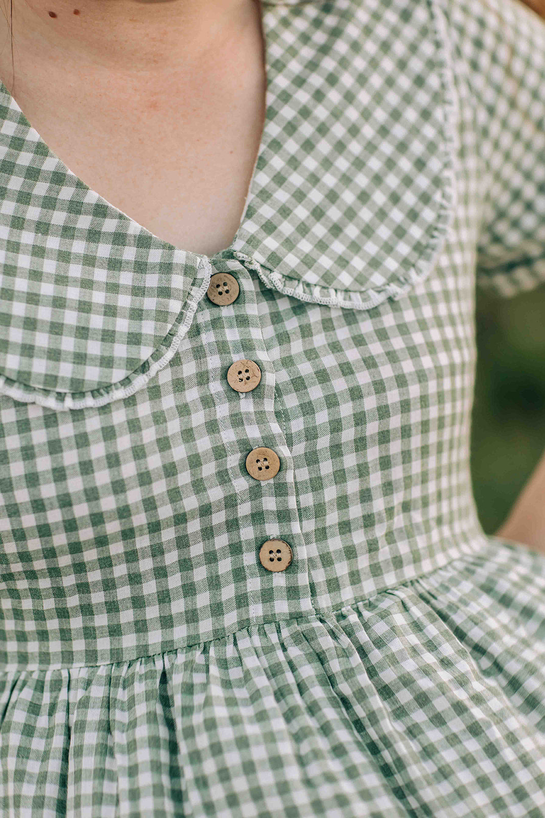 Willow Dress - Green Gingham